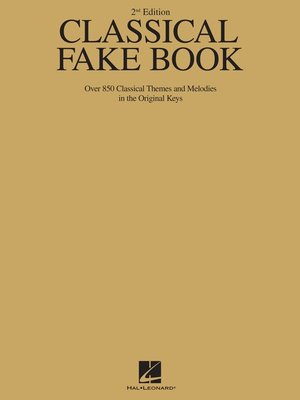 cover image of Classical Fake Book  (Songbook)